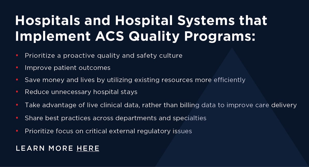 ACS Quality Programs - Graphic for Email